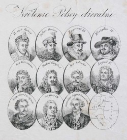 Polish kings elected in 16th to 18th century, 19th century illustration
