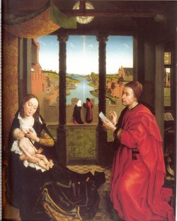 Saint Luke drawing the Virgin's Portrait, copie after Rogier van der Weyden